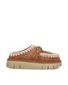 Slide realizzate in vera pelle di montone. FW531001A PKBRO MOU 