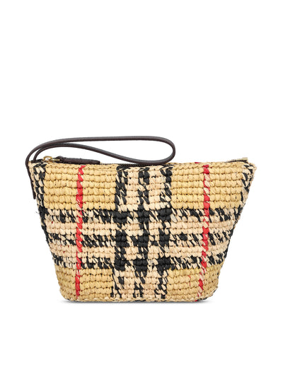 Pochette Margate in rafia 8124539 A2021 BURBERRY 
