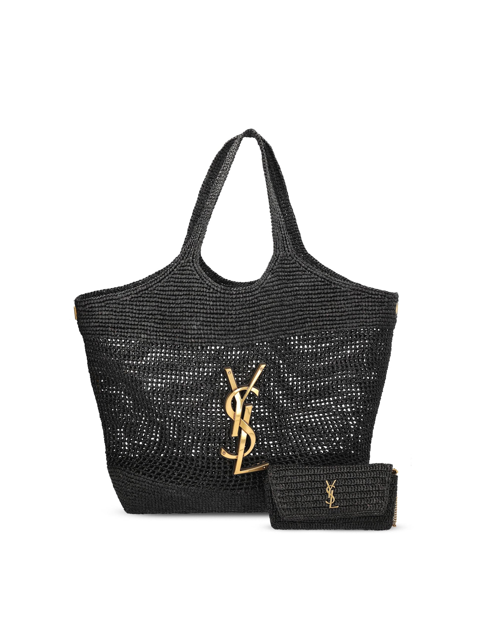 Borsa realizzata in rafia. 772191 GAAFM1000 SAINT LAURENT 