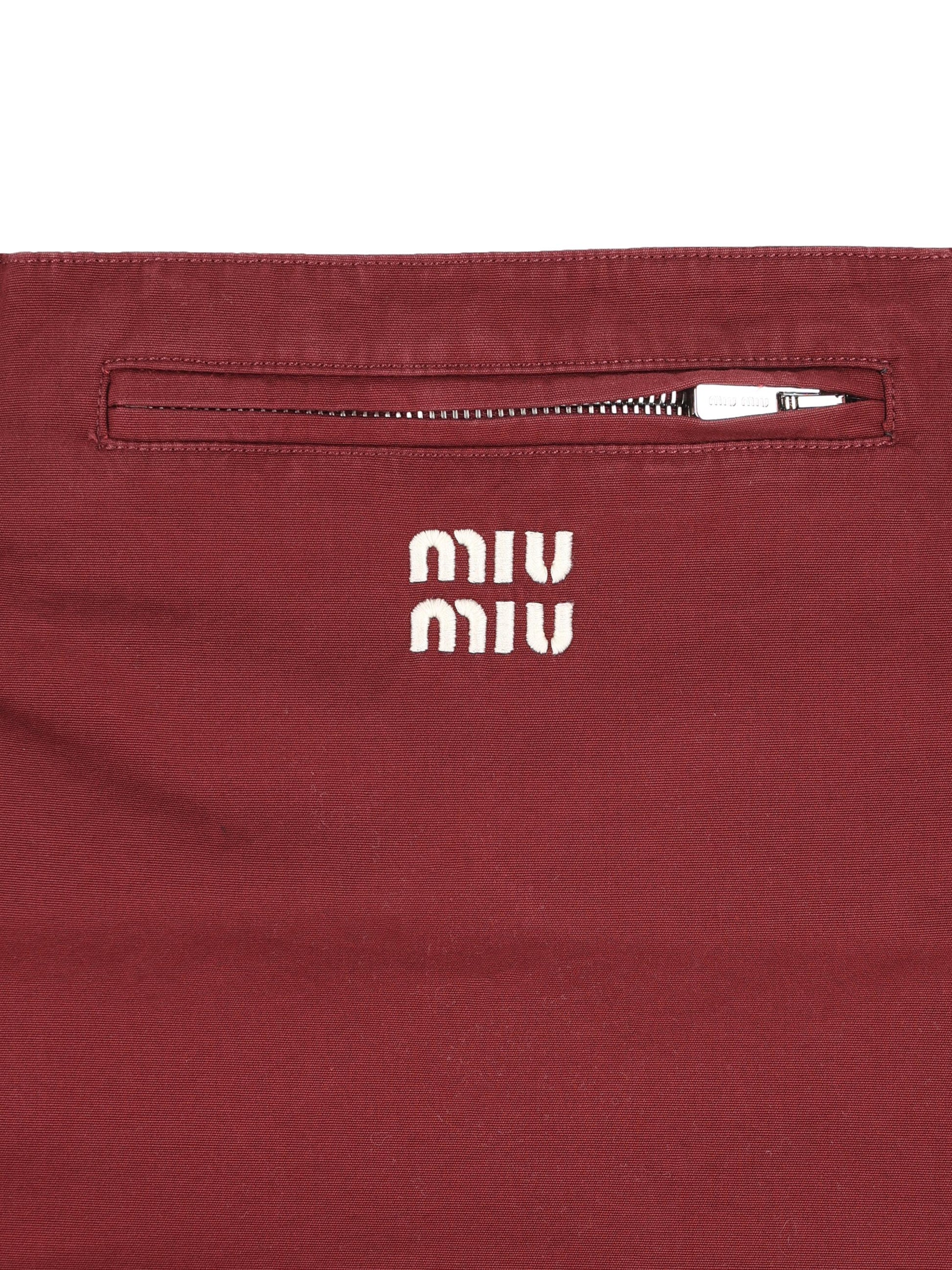 Gonna realizzata in cotone. MG2610 19CVF0399 MIU MIU 