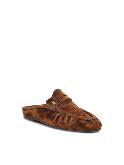 Mule realizzate in pelle di vitello e ottone. 852392 27DTT2319 SAINT LAURENT 