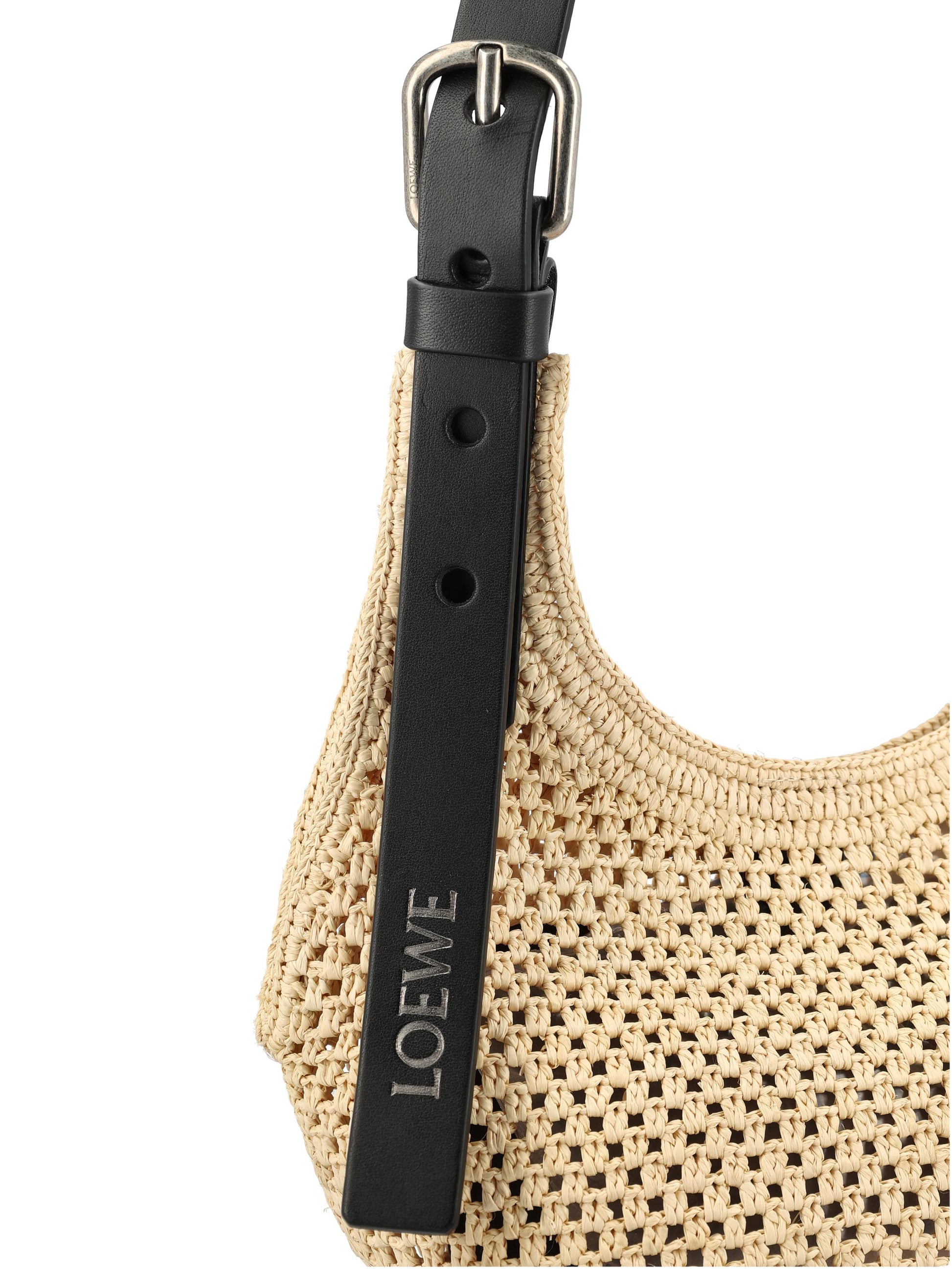 Borsa in rafia e pelle. APNCPHHX02 2165 LOEWE - PAULA'S IBIZA 