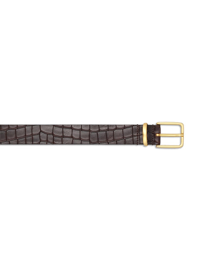 Cintura in pelle effetto coccodrillo CU5008 MORO TAGLIATORE 