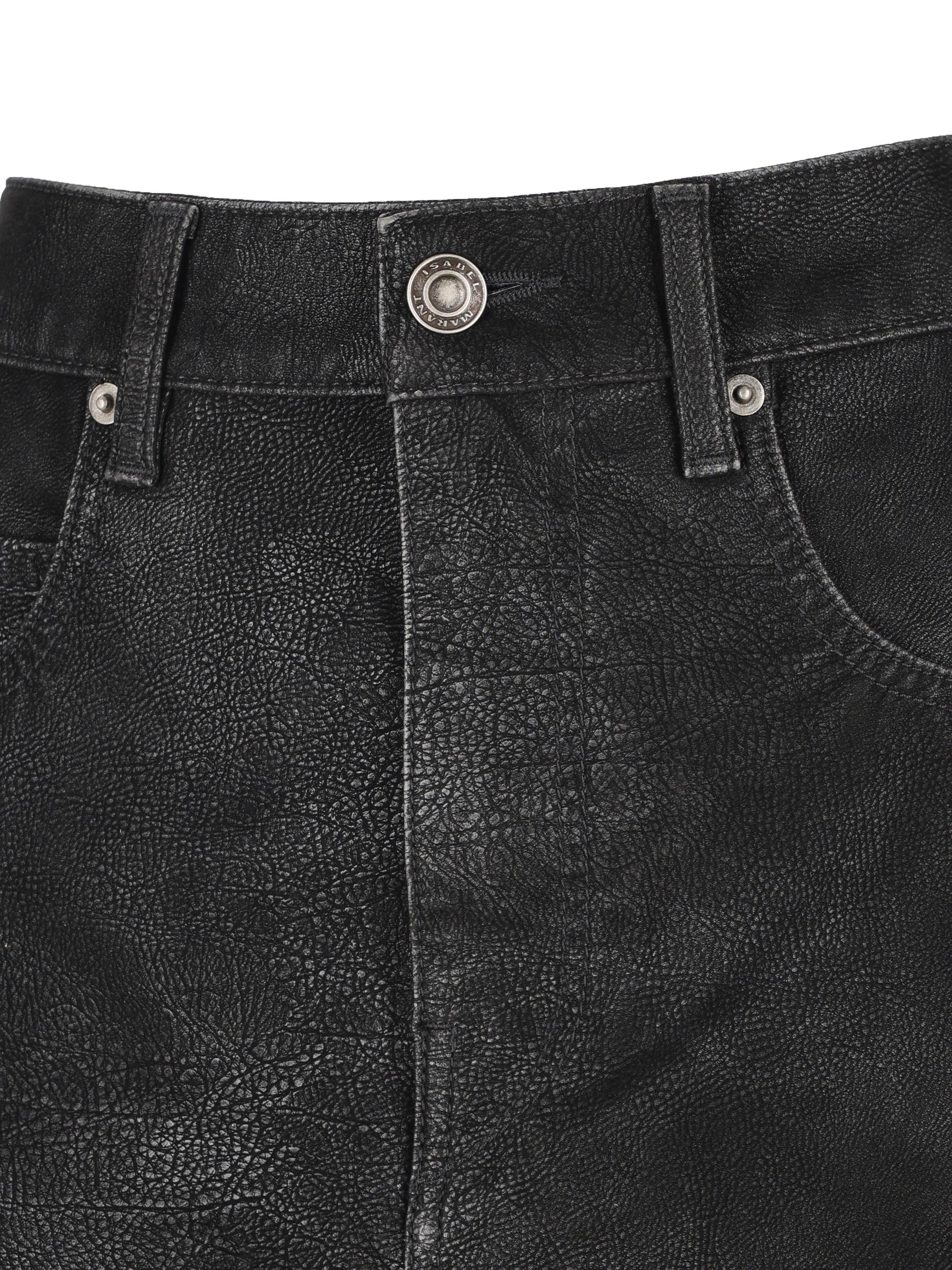 Mini gonna realizzata in poliuretano. 25AJU0363FA-C3B01E 01BK ISABEL MARANT ETOILE 