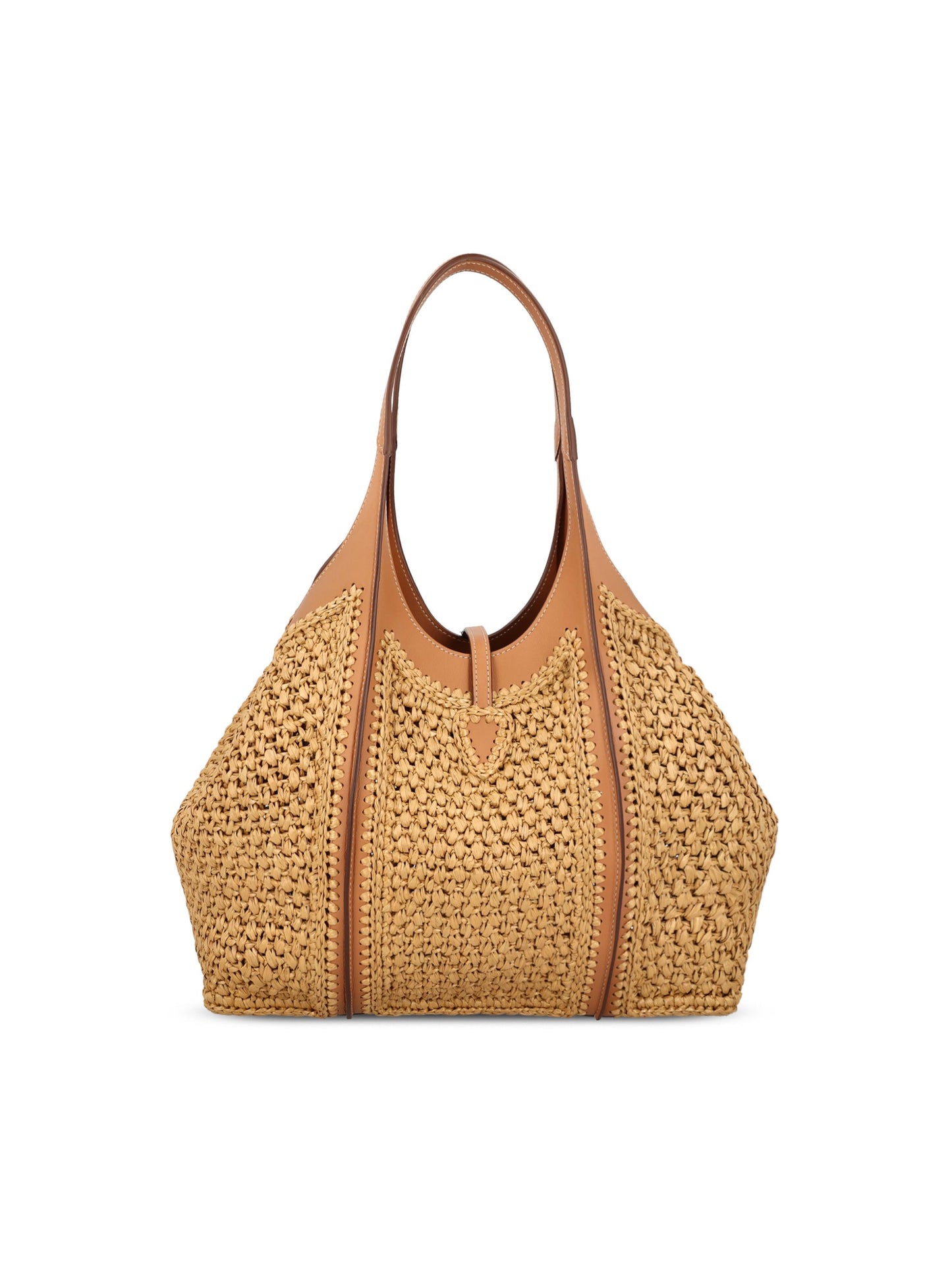 Borsa realizzata in pelle e rafia. XBWTSBAR300RGM 0XM5 TOD'S 