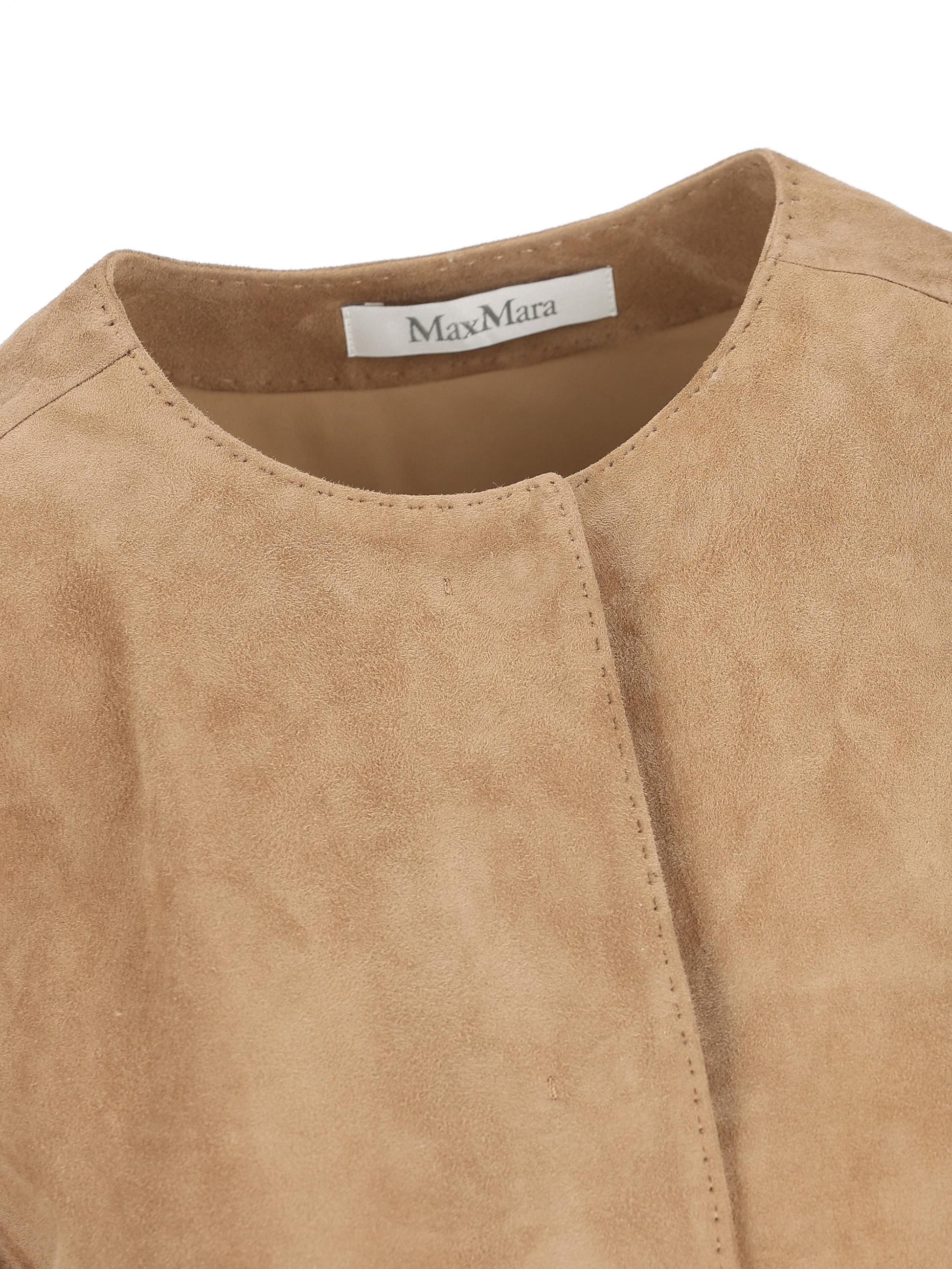 Giacca realizzata in pelle scamosciata. 2611441021600 001 MAX MARA 