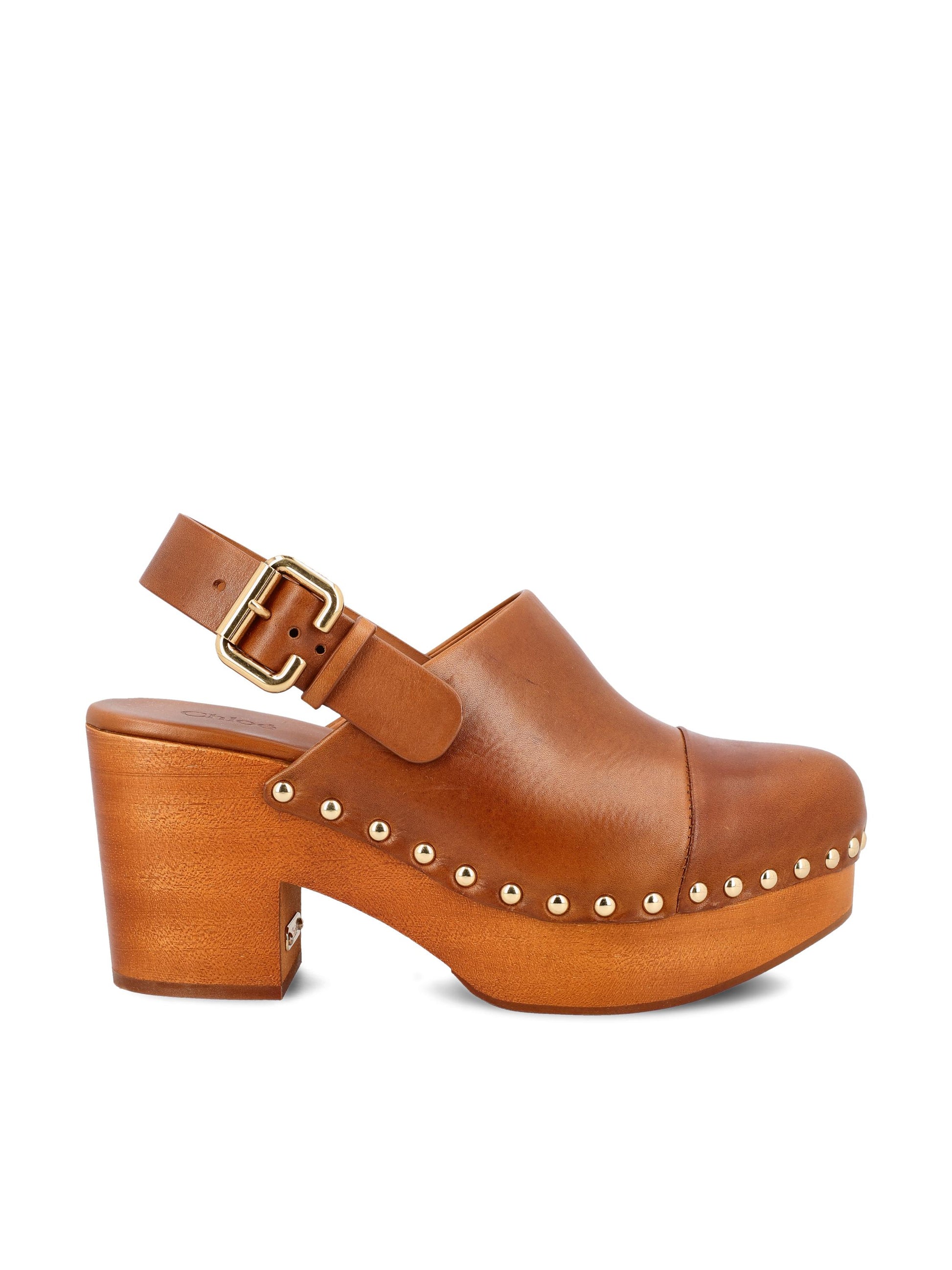 Zoccoli realizzati in pelle di vitello. CHC25U10VLT 27T CHLOE' 