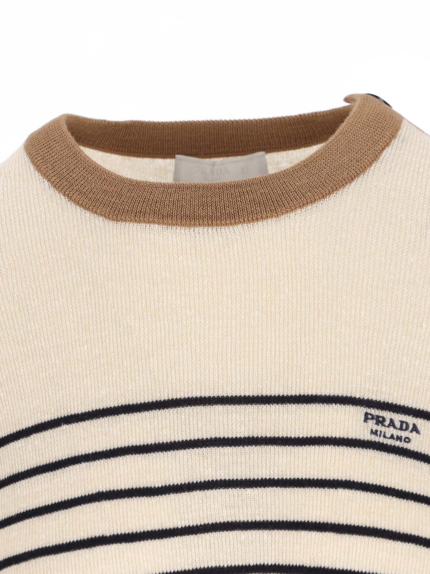 Maglione realizzato in lino e cotone. UMF262 188YF0018 PRADA 