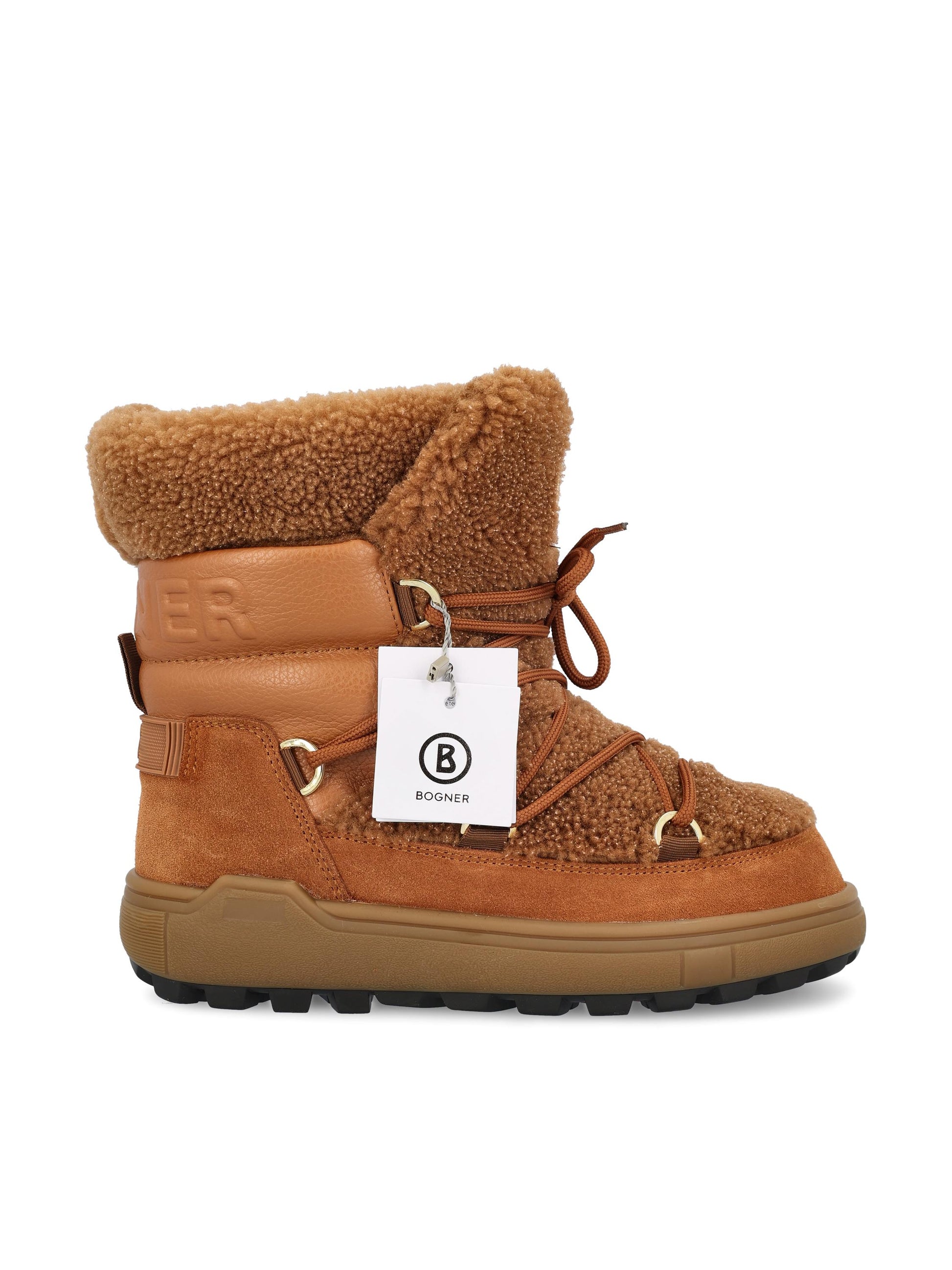 Stivali realizzati in pelle e shearling. 22546704 005 BOGNER 