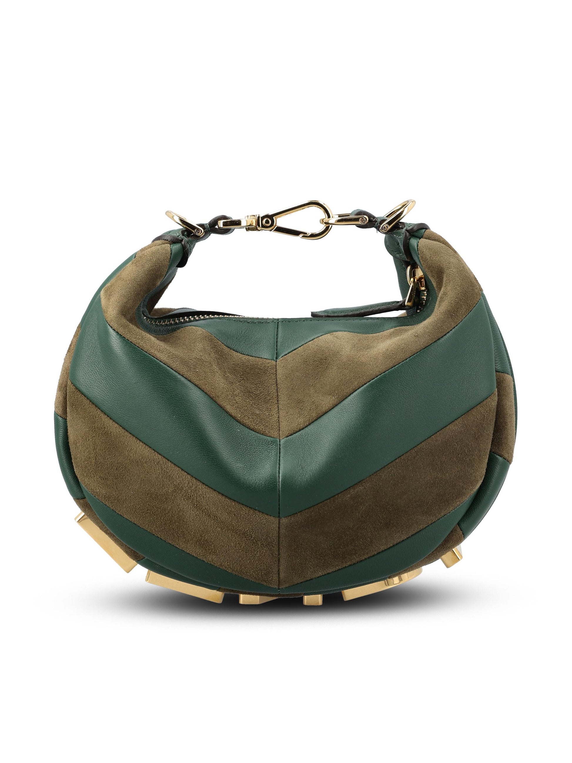 Borsa Fendigraphy hobo in pelle e camoscio. 8BS081 AYDRF1U3E FENDI 