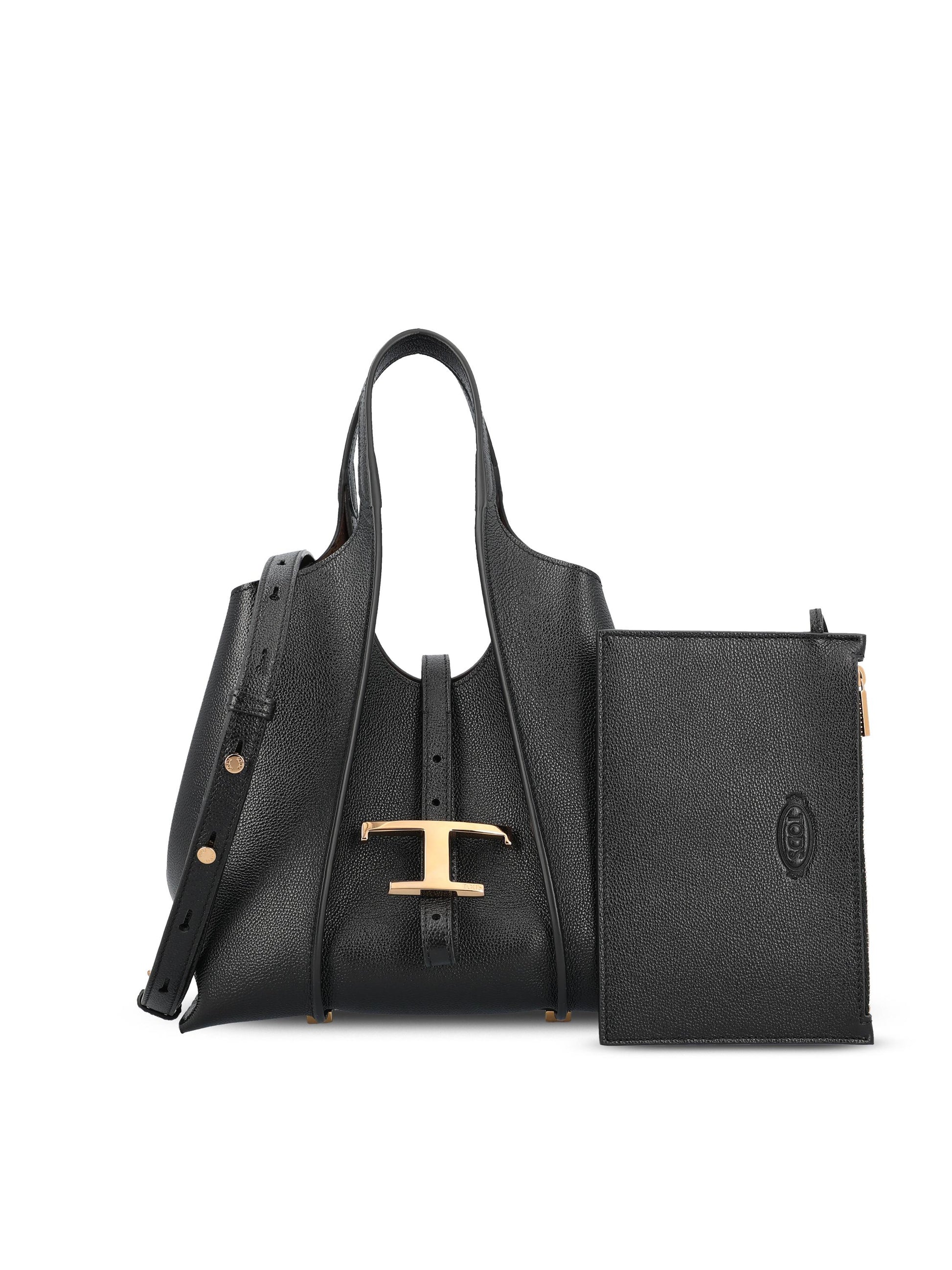 Borsa Shopping T Timeless in Pelle Mini XBWTSBA9100Q8E B999 TOD'S 