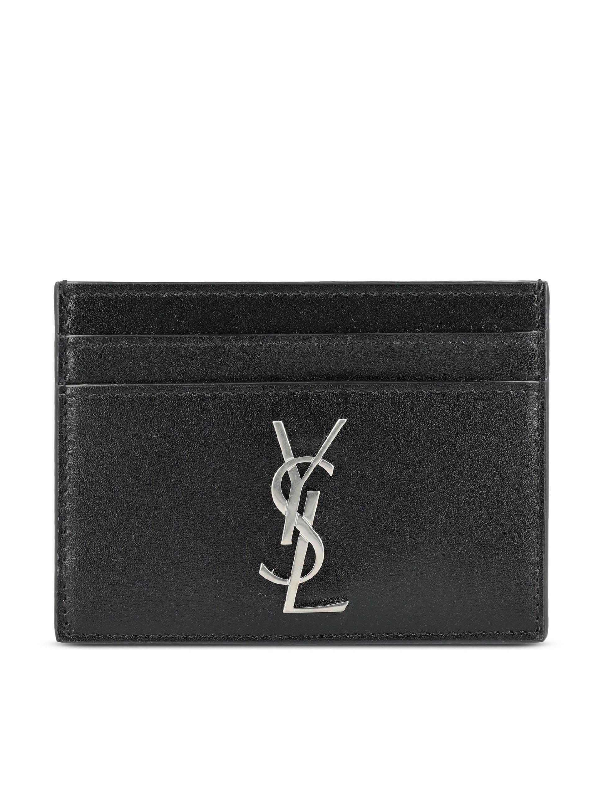 Porta carte in pelle. 485631 0SX0E1000 SAINT LAURENT 