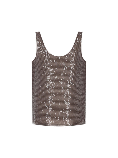 Top realizzato in seta. MF940HW310 C8589 BRUNELLO CUCINELLI 