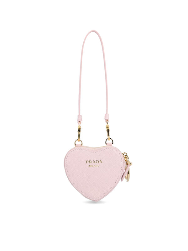 Prada Heart Shaped Wallet On Chain In Pink, ModeSens